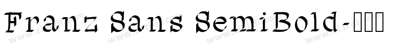 Franz Sans SemiBold字体转换